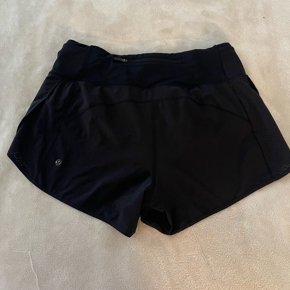 Lululemon Athletica Black Athletic Shorts Lightweight Design